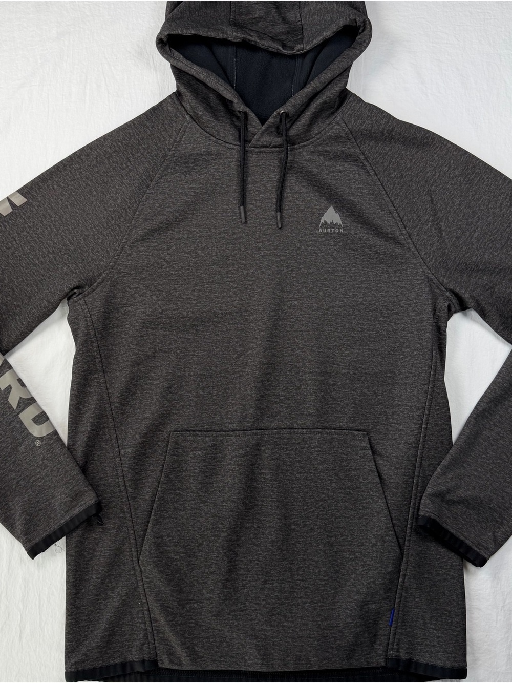 Burton Men’s S Gray Crown WPF Pullover Hoodie Woodward Sleeve 22024